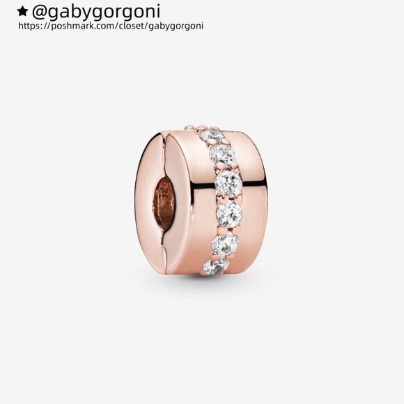 Pandora Sparkling Row Spacer Charm - Picture 1 of 5